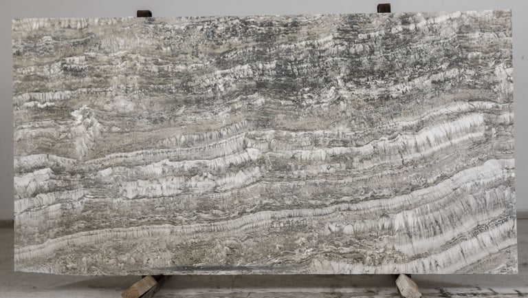 Silver Travertine Slabs