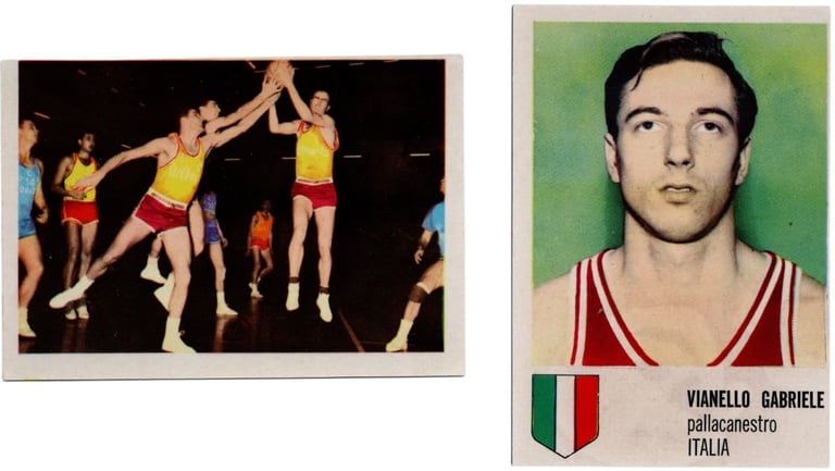 1965 Collezioni Lampo I Grandi Campioni Pallacanestro Basketball Cards