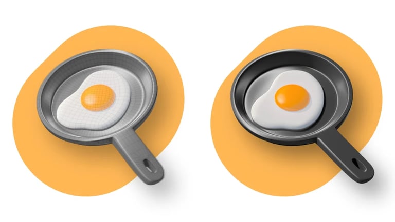 breakfast emoji 3D