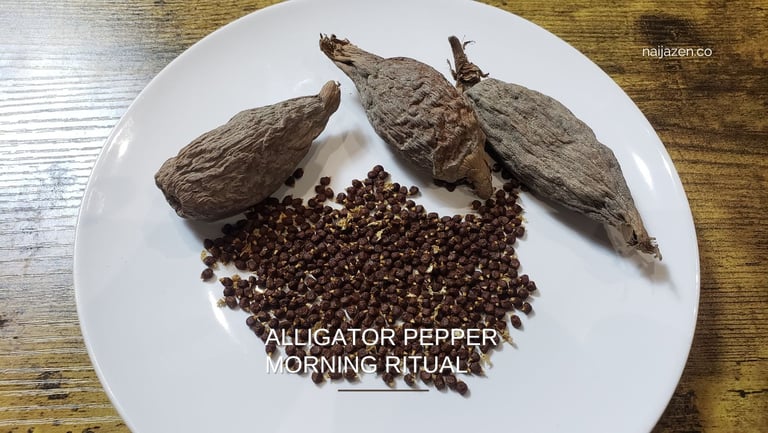 alligator pepper morning ritual