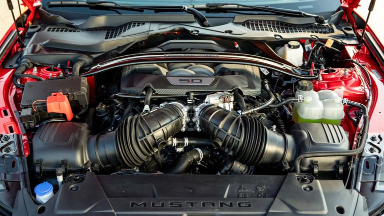 Motor V8 5.0 Coyote do Mustang Dark Horse