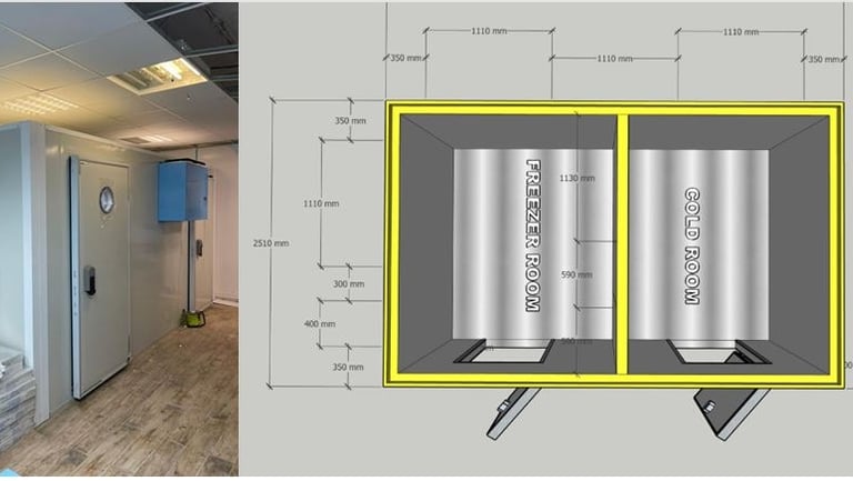3D Cold Room Drawing