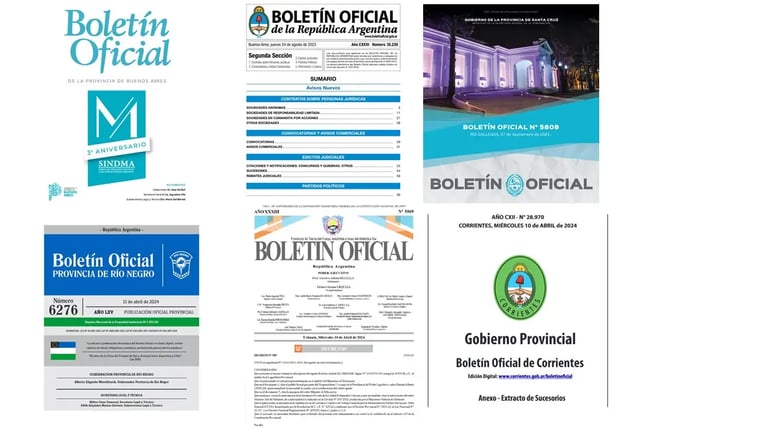 Boletines Oficiales publicar online 