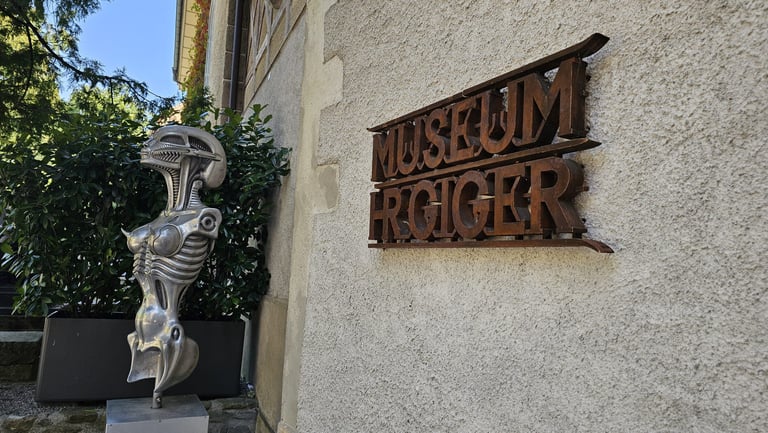 H.R. Giger Museum Sign photographed by Nikoru
