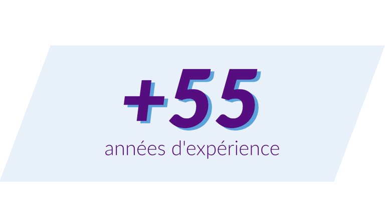 illustration 55 ans d'expérience