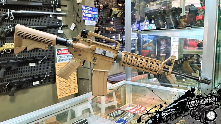 WE M4 RIS GBBR TAN