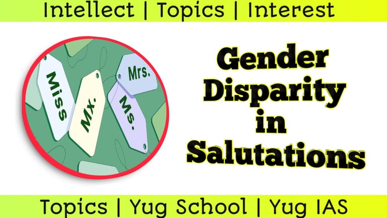 Gender Disparity in Salutations