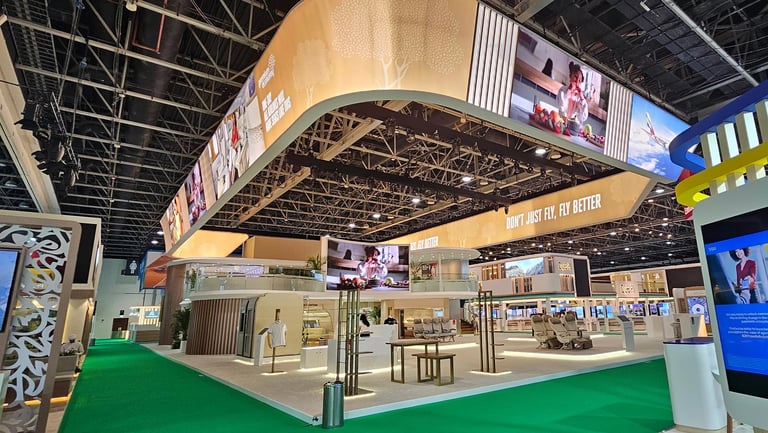 Dubai exhibition design setup