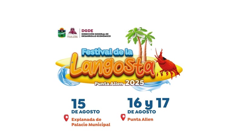 logo festival de la langosta tulum  2025