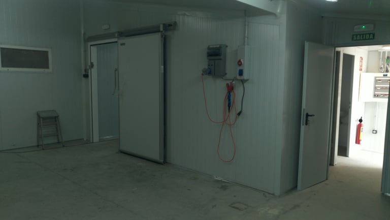 diseño de sala matanza para aves de corral en matadero de explotación