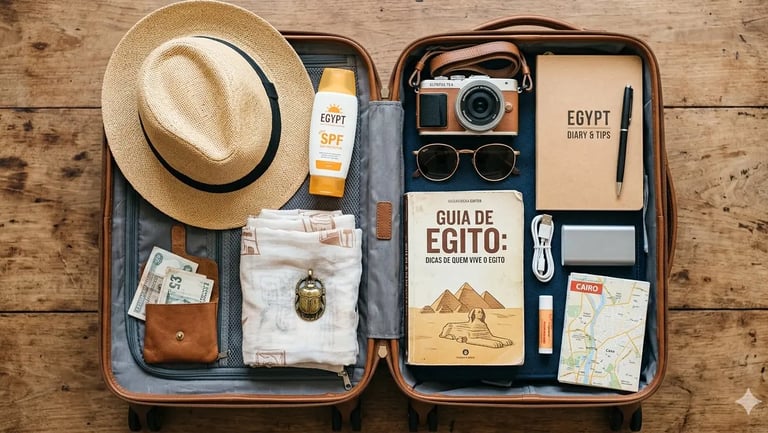 Dicas de viagem sobre o que levar na mala para o Egito, blog informativo para viajantes brasileiros.