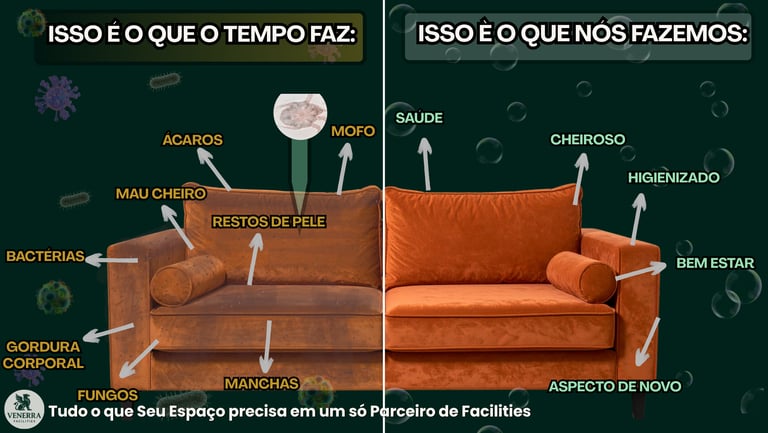 higienização de estofados e carpetes