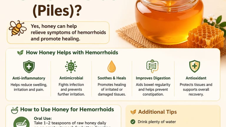 🍯 Is Honey Good for Hemorrhoids (Piles)?