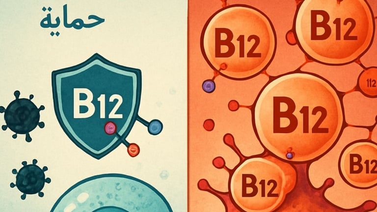 🧬 ب 12: الطاقة الخفية للأعصاب… والارتفاع المريب الذي قد يلمّح لوجود ورم