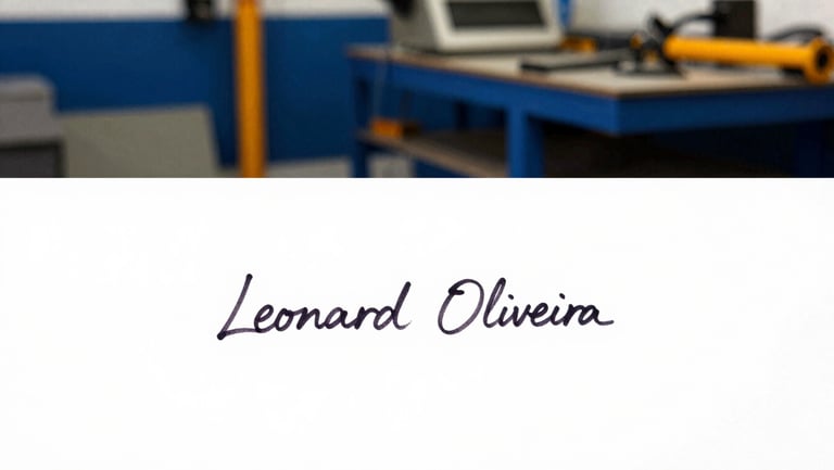 Clean handwritten signature of Leonardo Oliveira in black ink, isolated on a white background