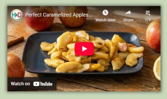 Caramelized apples recipe