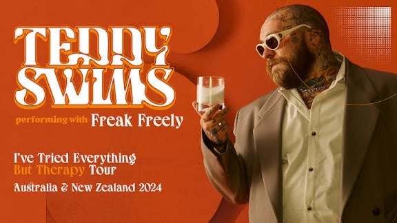 Sweetaz Crew with friends at the Teddy Swims concert in Mountgravatt, Brisbane - party hire by SweetAz Co.