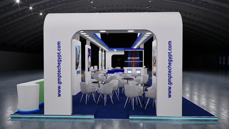 GMP TECH EGYPT stand at Pharmaconex 2026 Egypt by Morgan Expo, Exhibition Stand Builder.