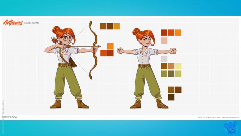 mascote 3D personagem 3D