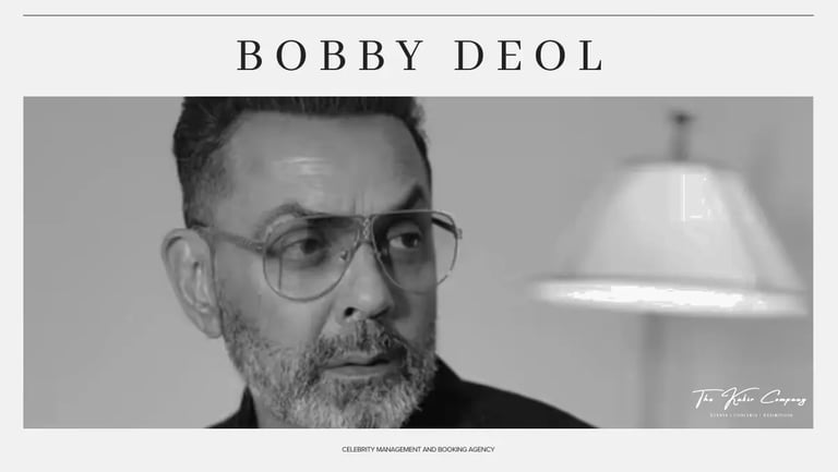 Bobb deol | Artist Management | he Kabir Company Delhi