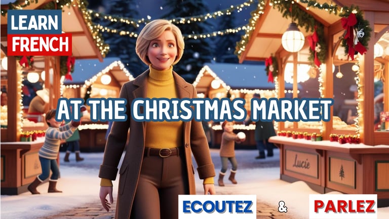 Learn French with the Christmas market story