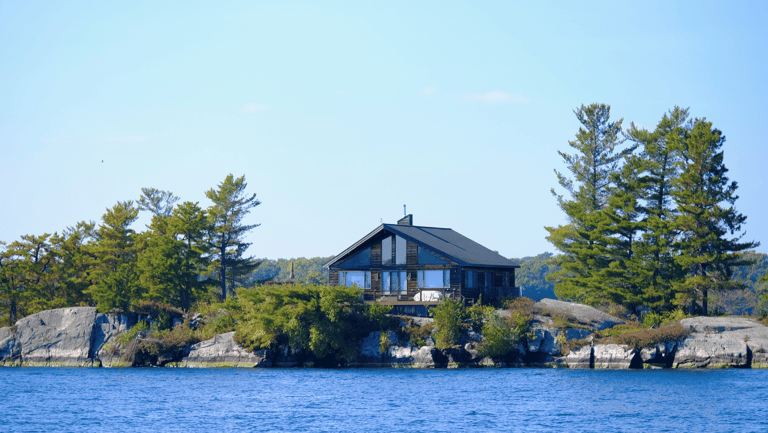Lake Muskoka real estate on Canadian Shield shoreline.