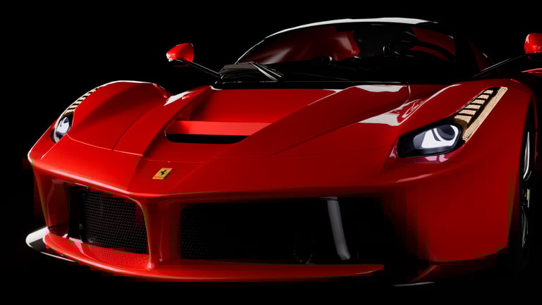 La Ferrari 3d model created for an ad
