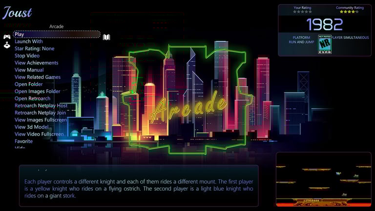 Neon Skyline game view