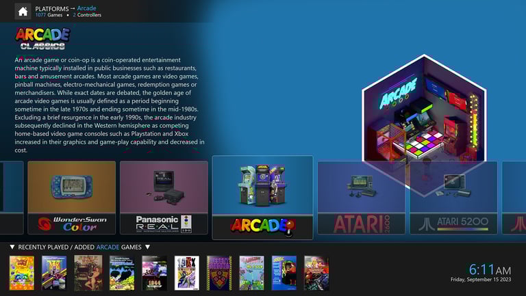 psgc +arcade platform view