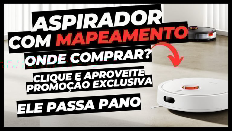 robô aspirador com mapeamento passa pano