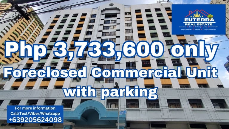Foreclosed Cityland Commercial Unit 