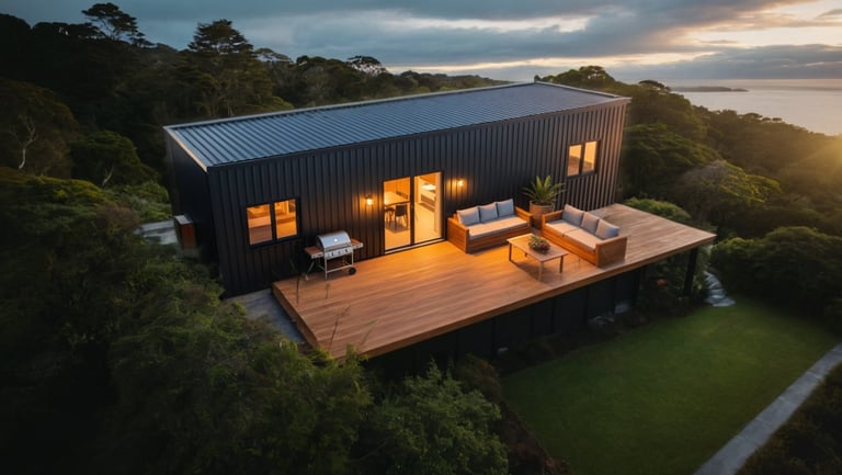 Transportable home deck