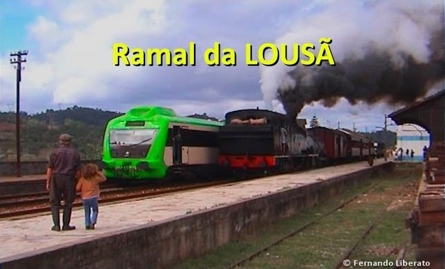 comboio a vapor no ramal da lousã
