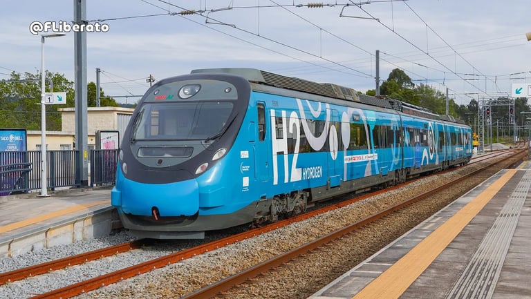 comboio hidrogénio H2 hydrogen