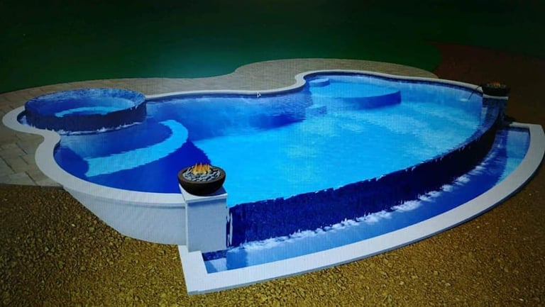 concept luxury swimming pool