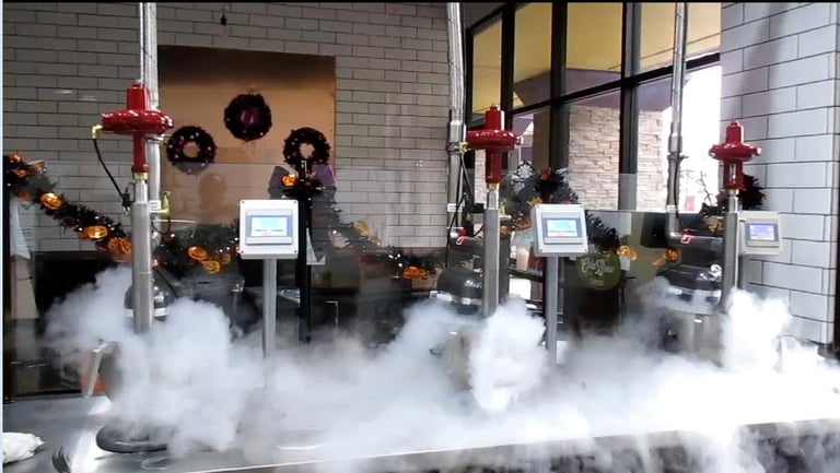 Nitrogen ice cream machine