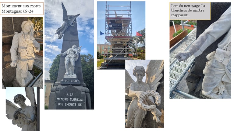 Monument au morts Montagnac - Restauration - Pézenas - Hérault