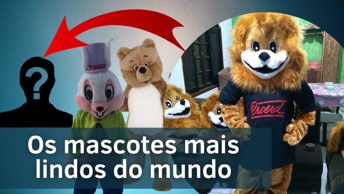 mascotes diversos de pelucia e espuma