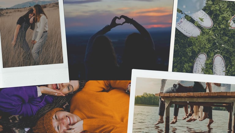 a couple of people standing next to each other