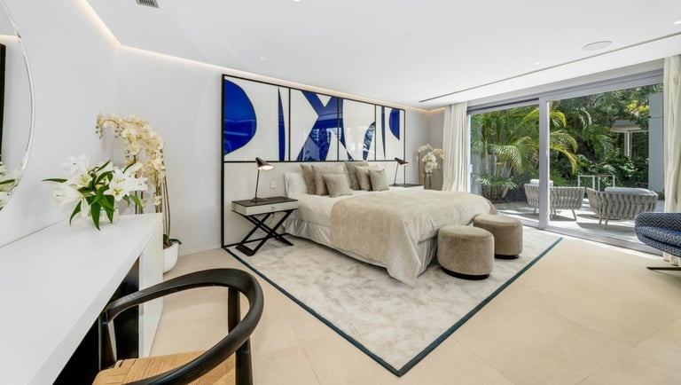 Designer-styled suite with private terrace at Villa Serenity