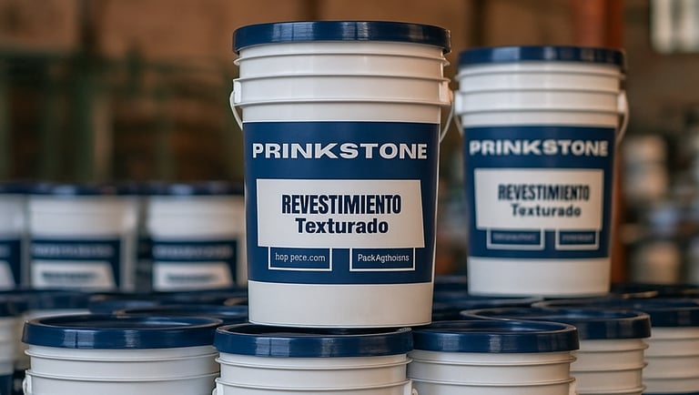 Revestimiento texturado Prinkstone baldes en stock permanente