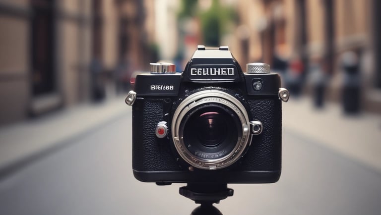 a person holding a camera up to take a picture