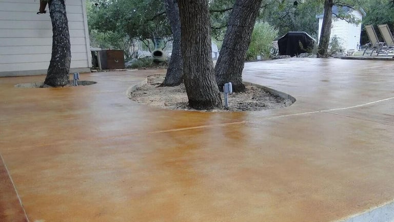 Stamped and stained concrete in Warner Robins, GA