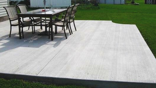 concrete concrete patio