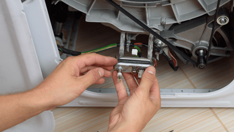 a person is holding a phone in their hand