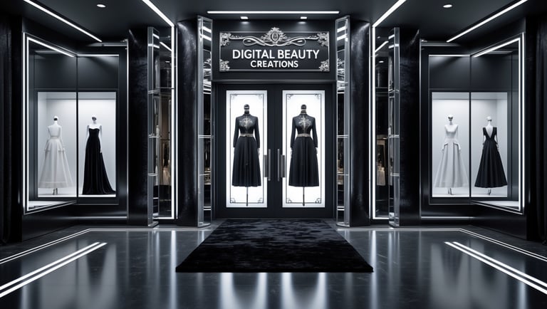Digital Store Front for Digital Beauty Creations