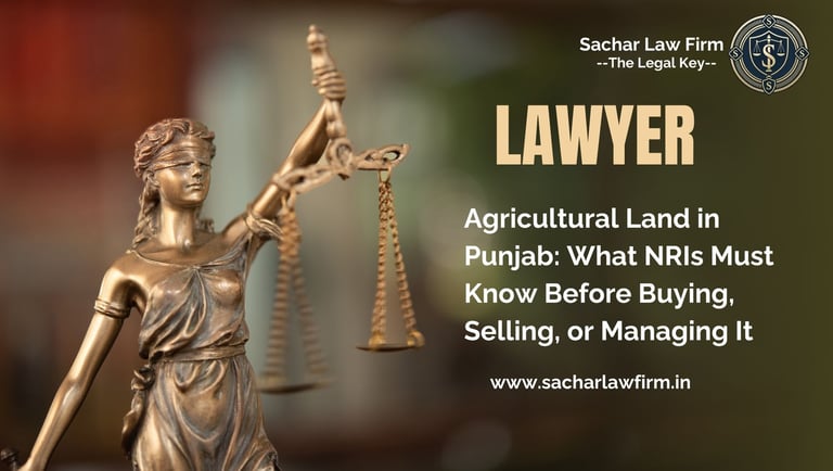 Agricultural Land in Punjab: What NRIs Must Know Before Buying, Selling, or Managing It