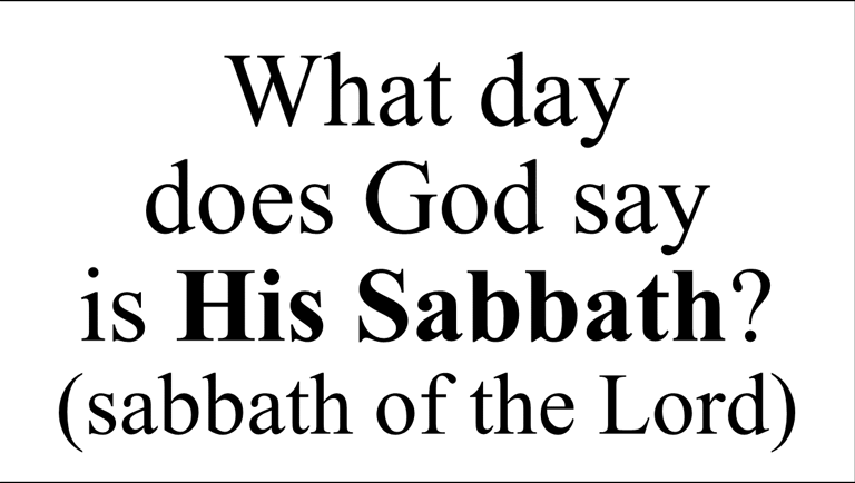 Exodus 20:10 But the seventh day is the sabbath of the Lord thy God: in it thou shalt not ...