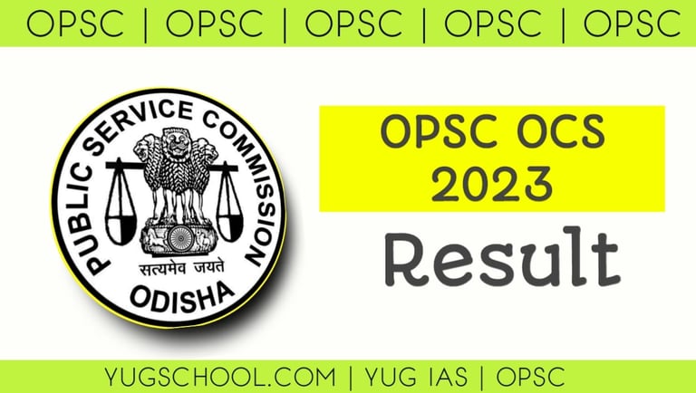 OPSC OCS 2023 Result