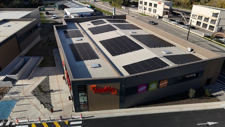 centrale photovoltaïque en autoconsommation avec revente du surplus